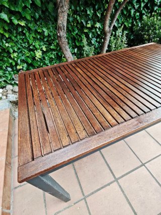 Mesa de Teca Exterior 130x75x75