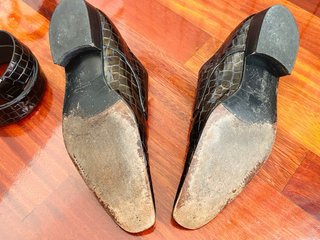 Zapatos y cinturón ceremonia hombre