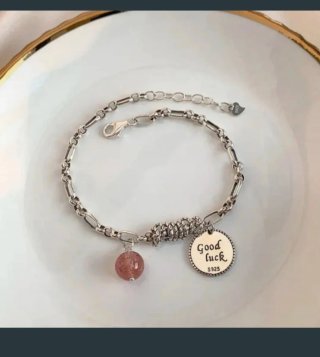 Pulsera Plata 925 con Colgante Good Luck