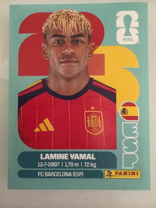 Cromo Lamine Yamal Mundial 2026 FIFA