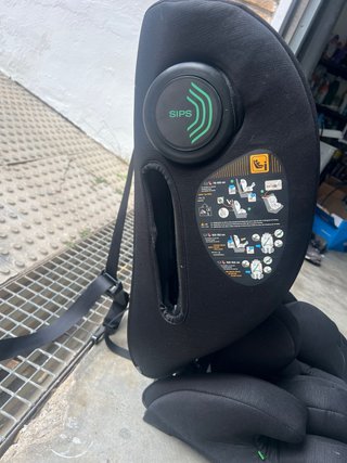 Silla coche bebé negra