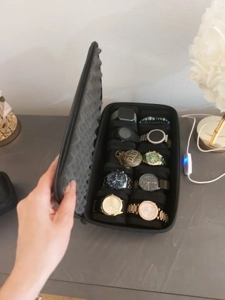 Custodia porta orologi nera