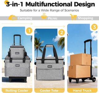 Bolsa térmica con carrito plegable
