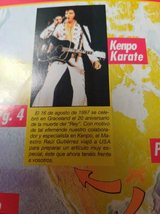 Revista Cinturón Negro Elvis Presley Kenpo