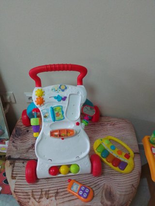 Andador bebé musical piano y teléfono