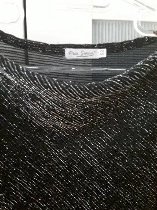 Blusa Paca Garcia Talla 52 Negra Brillante
