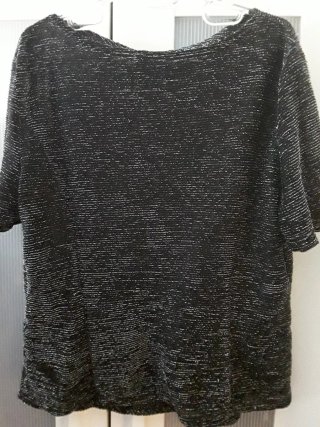Blusa Paca Garcia Talla 52 Negra Brillante