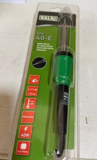 Soldador eléctrico con enchufe europeo