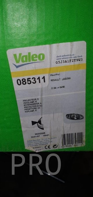 faro renault laguna derecho valeo