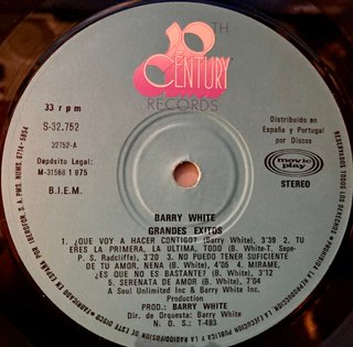 Barry White - Grandes Éxitos Vinilo LP
