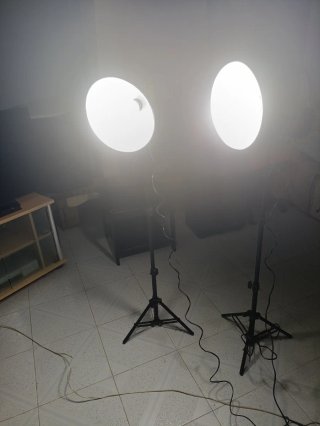 2 Focos Estudio Fotografía Con trípode
