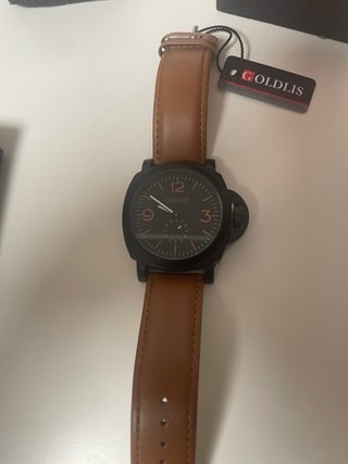 Reloj Goldlis Negro y Marrón