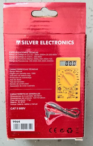 Multímetro Digital DT830D Silver Electronics