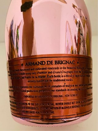 Bottiglia vuota Champagne Armand de Brignac