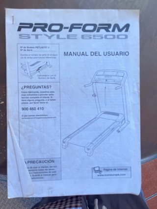 Cinta de Correr Pro-Form Poco Uso