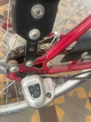 Bicicleta Vintage Mujer Roja