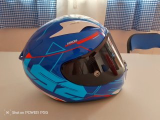 Casco LS2 EVO HPFC Azul Blanco Rojo
