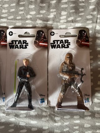 Figuras Star Wars (Stormtrooper, Vader, Luke, Chew