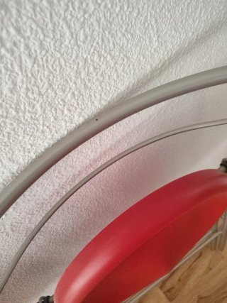 Juego de 4 sillas de cocina plegables rojas
