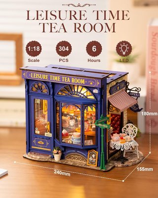 Rolife Casa Muñecas Miniatura Sala Té NUEVA