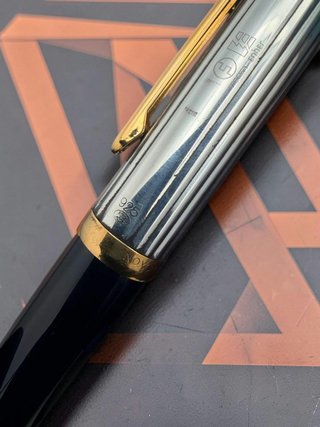 Bolígrafo Inoxcrom Plata y Negro