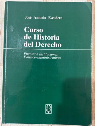 Curso de Historia del Derecho