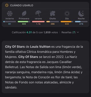 Perfume Louis Vuitton City of Stars