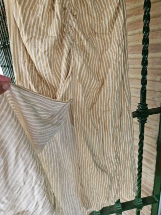 Vestido Zara rayas lino. Talla M