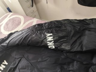 Chaqueta acolchada negra hombre