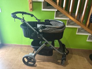 Silla de coche Isofix negra  Carrito completo