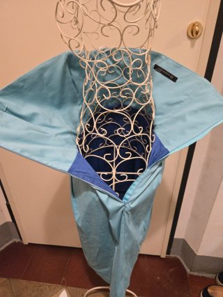 Abito Zara scollato blu