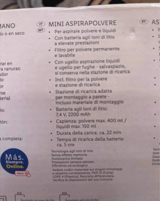 Mini aspirapolvere SilverCrest