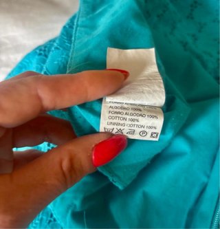Falda Pedro del Hierro Azul Turquesa