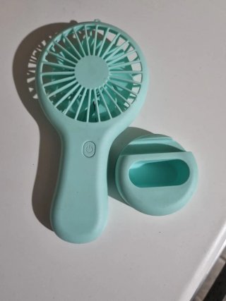 Ventilador de mano teal