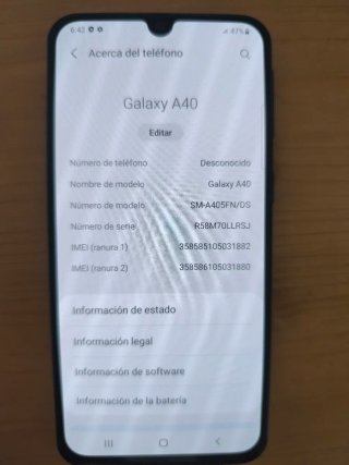 Samsung Galaxy A40 Nero