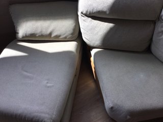 Sofá rinconero modular con reposapiés