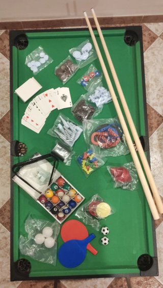 Mesa futbolín multijuego