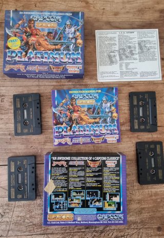 Commodore 64 Capcom Platinum Giochi Cassetta