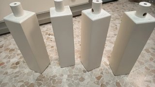 Juego de 4 patas de mesa de madera