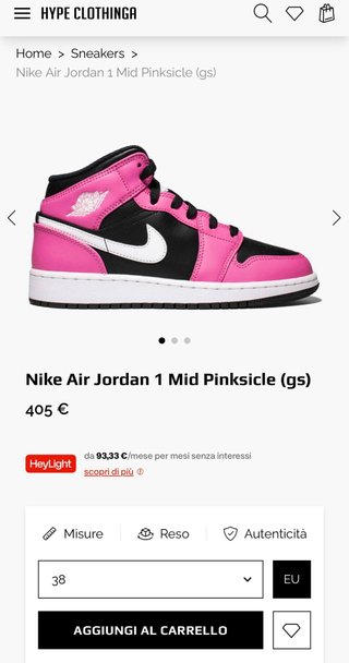 NIKE AIR JORDAN 1 MID PINKSICLE (GS)