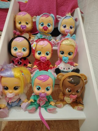 Lote Bebés Llorones. LOTE COMPLETO DE 9 BEBES€100