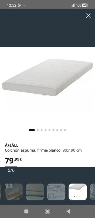 Cama extensible Brimnes Ikea incluye 2 colchones