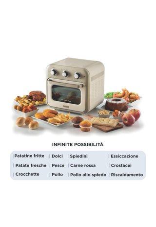 Freidora Aire Horno Vintage Beige