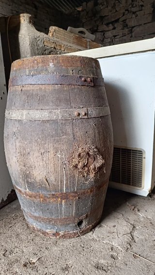 Barriles de madera rústicos