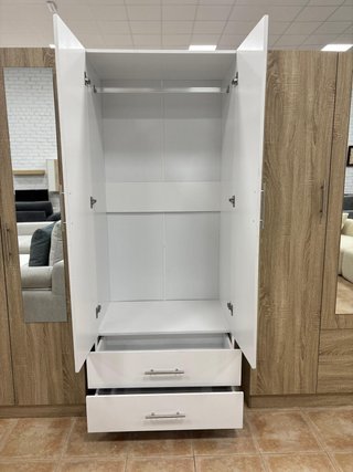Armario 2 puertas con espejo y cajones - Oferta