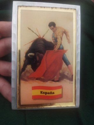 Recuerdo de España: Torero y Toro