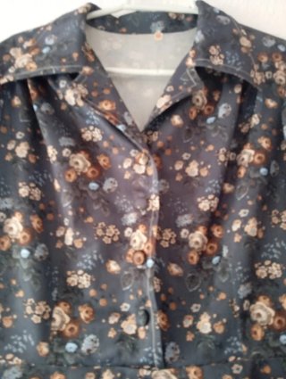 Vestido vintage floral talla 46