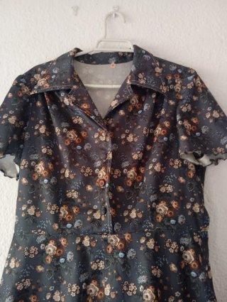 Vestido vintage floral talla 46