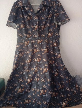 Vestido vintage floral talla 46