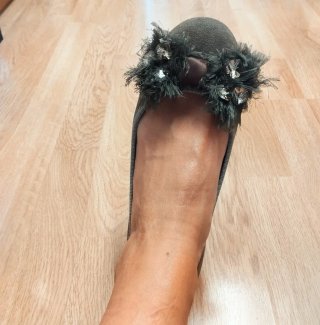 Bailarinas marrones con pedrería